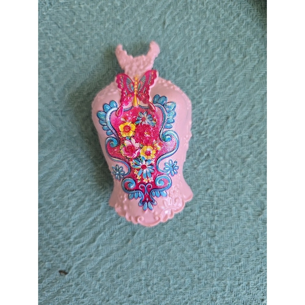Princess Fairytale Barbie Doll Pink Snap-On Clip On Hard Plastic Top